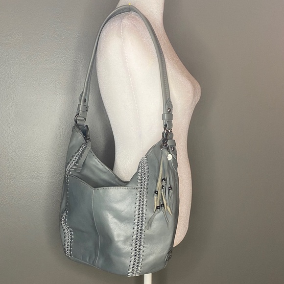 The Sak Leather & Crochet Sequoia Hobo Bag in Color Meadow - Picture 1 of 10